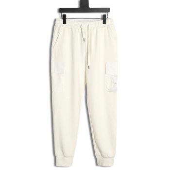 Louis Vuitton pocket embroidered logo cotton cargo trousers