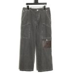 Dior x Stone island co-branded pocket denim trousers TSK1