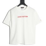 Louis Vuitton Silicone Lettering Short Sleeve T-Shirt