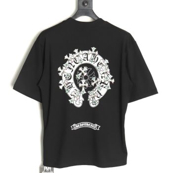 Chrome Hearts Sanskrit cross embroidered T-shirt