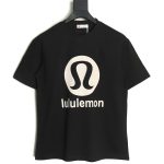 Lululemon Letter Logo Flocked Short Sleeve T-Shirt