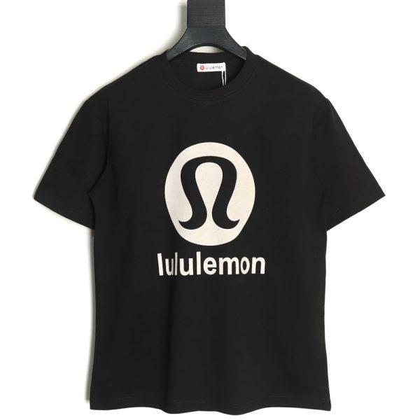 Lululemon Letter Logo Flocked Short Sleeve T-Shirt
