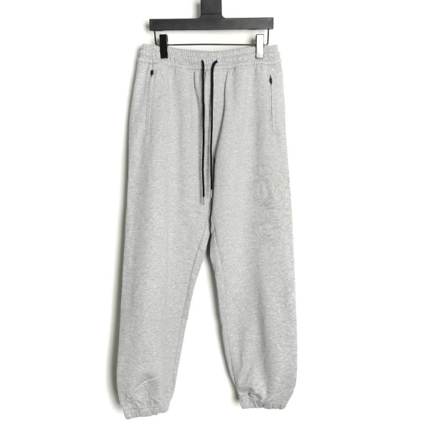 Burberry 3D embroidered logo sports casual sweatpants TSK1