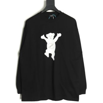 We11 Done Double-sided cute bear print long sleeves TSK1