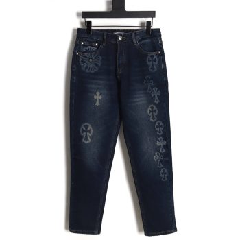 Chrome Heart 23Fw multi-cross denim trousers