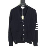 Thom Browne four-strip cable cardigan TSK2