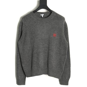 Loewe embroidered logo crew neck sweater