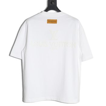 Louis Vuitton pearl hot diamond letter logo short sleeve