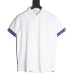 Burberry Warhorse cuff print short sleeve polo shirt