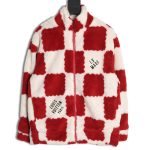 Louis vuitton & nigo checkerboard sherpa jacket