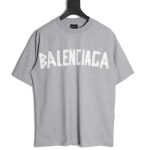 Balenciaga Tape Print Short Sleeve T-Shirt TSK7