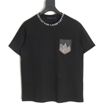 Louis Vuitton Embroidered Logo Short Sleeve T-Shirt TSK1