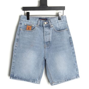 Louis Vuitton Embroidered Pocket Denim Shorts