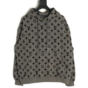 Louis Vuitton Monogram Flocked Print Hoodie