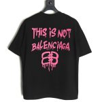 Balenciaga graffiti lettering logo short sleeve