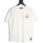 Fendi pizza graphic embroidered short-sleeved T-shirt