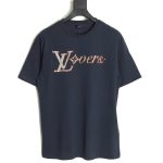 Louis Vuitton embroidered lettering short-sleeved T-shirt TSK1