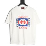 Gucci Square Letter Print Short Sleeve T-Shirt