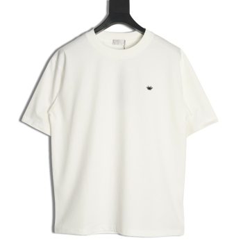 Dior bee embroidered logo short sleeve T-shirt