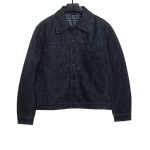 Fendi presbyopic dark pattern denim jacket