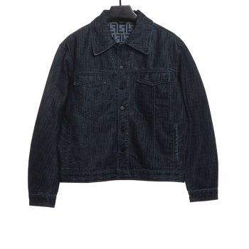 Fendi presbyopic dark pattern denim jacket