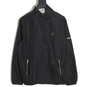 Prada triangle logo reversible zip-up jacket S-XL