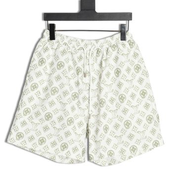 Louis Vuitton 24ss distressed shorts with printed monogram