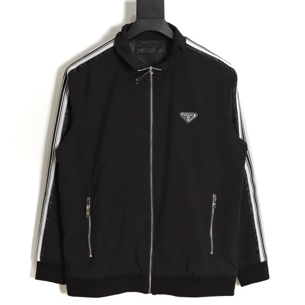 PRADA 23SS School Uniform Stand Collar Jacket