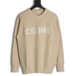 Celine monogram embroidered logo sweater