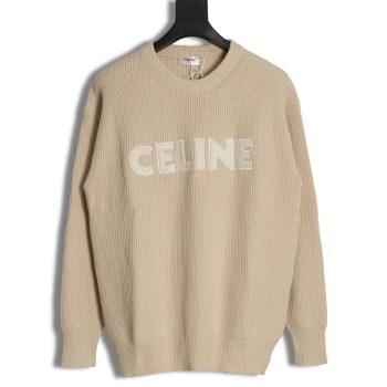 Celine monogram embroidered logo sweater