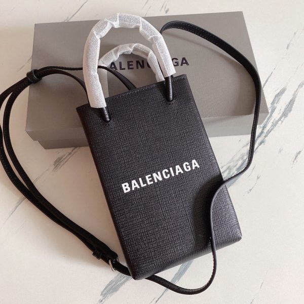 Balenciaga Logo Phone Tote Bags 593826 18*4.5*12cm