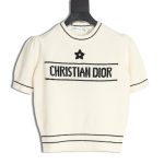 Dior letter knitted sweater short sleeves TSK1