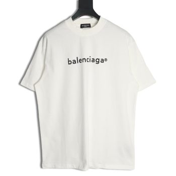 Balenciaga Small R Logo Print Short Sleeve T-shirt