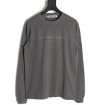 Alexander Wang 3D embossed glitter logo long-sleeved T-shirt
