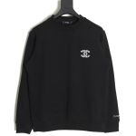 Chanel Double C woven embroidered crew neck sweatshirt TSK1