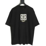 Givenchy eyelet embroidered crew neck short-sleeved T-shirt TSK1