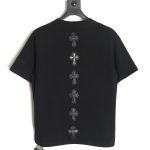 Chrome Hearts leather label short-sleeved T-shirt