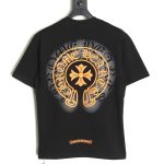 Chrome hearts horseshoe print short-sleeved T-shirt