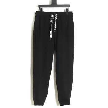 Celine 22FW webbing letter logo sports casual pants