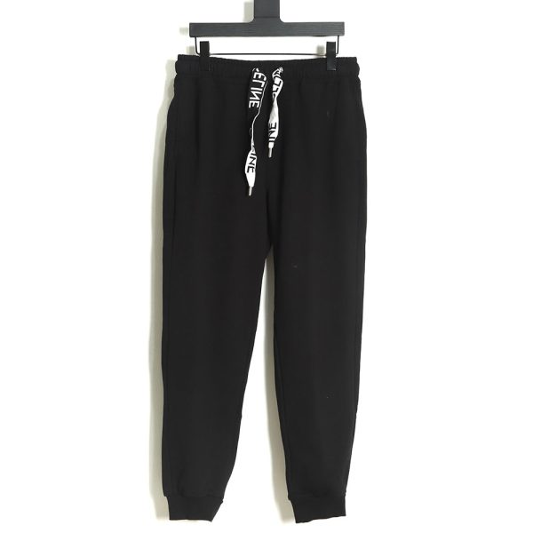 Celine 22FW webbing letter logo sports casual pants