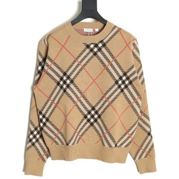 Burberry Twill crewneck knitted sweater