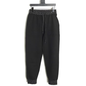 Louis Vuitton embroidered logo trousers TSK1