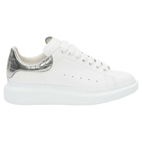 Alexander McQueen Oversized Sneaker 'Silver Crocodile'