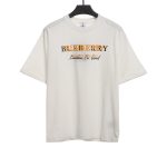 Burberry overlapping hot stamping letter short sleeves