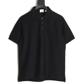 Burberry embossed embossed short sleeve polo shirt