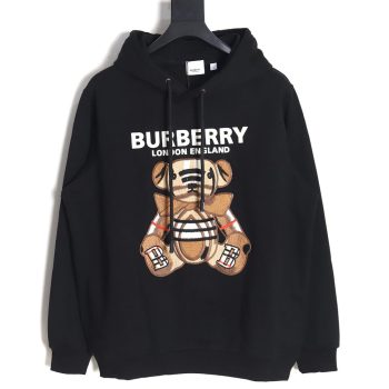 Burberry embroidered teddy bear hooded sweatshirt TSK1