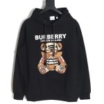 Burberry embroidered teddy bear hooded sweatshirt TSK1