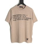 Louis Vuitton lettering pattern short sleeve