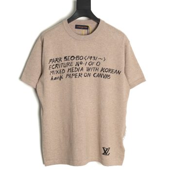 Louis Vuitton lettering pattern short sleeve