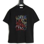 Loewe Colorful Tassel Embroidered Short Sleeve T-shirt TSK1